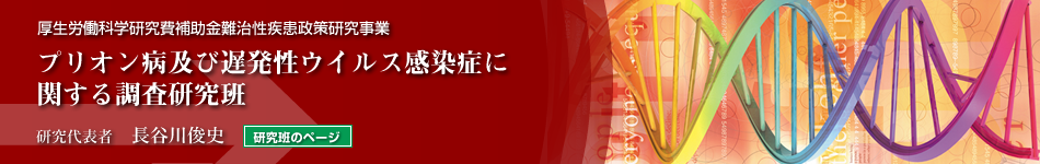 プリオン病及び遅発性ウイルス感染症に関する調査研究班